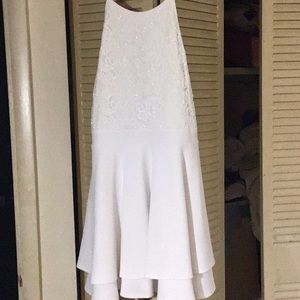 White halter dress